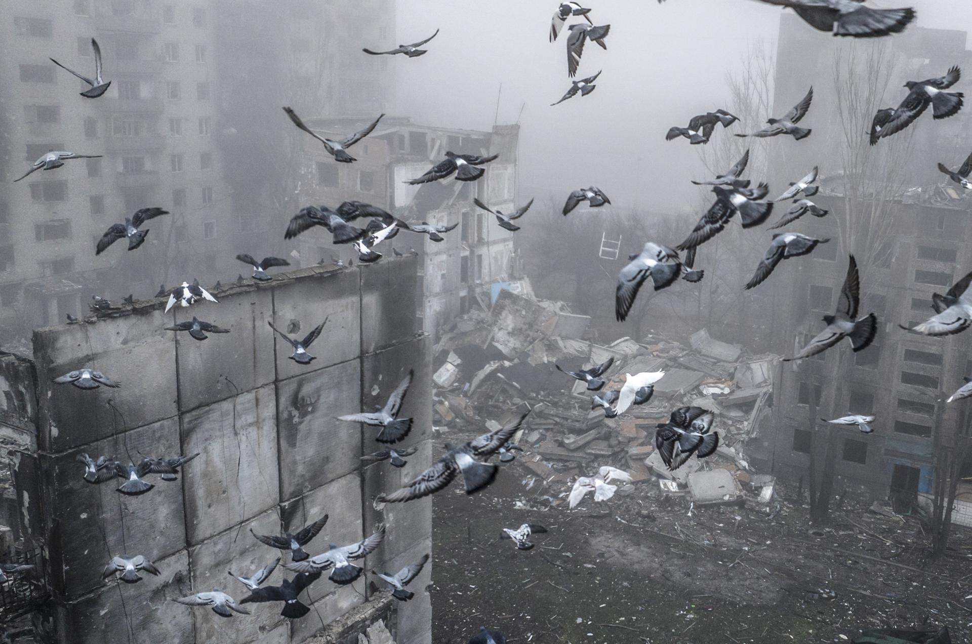 Kostantínovka, devastada por la guerra, frena un nuevo ataque ruso entre la niebla | FOTOS