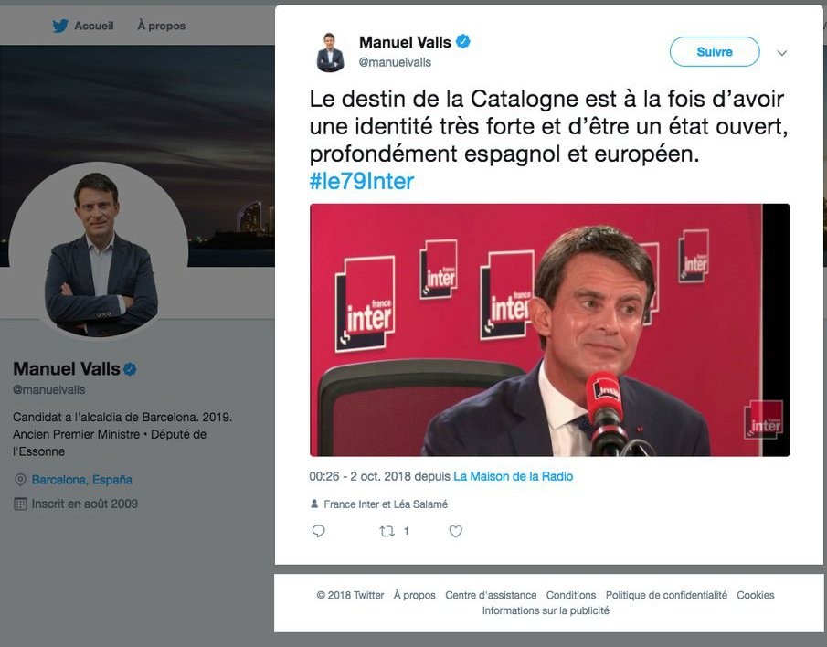 Manuel Valls Tuit 1