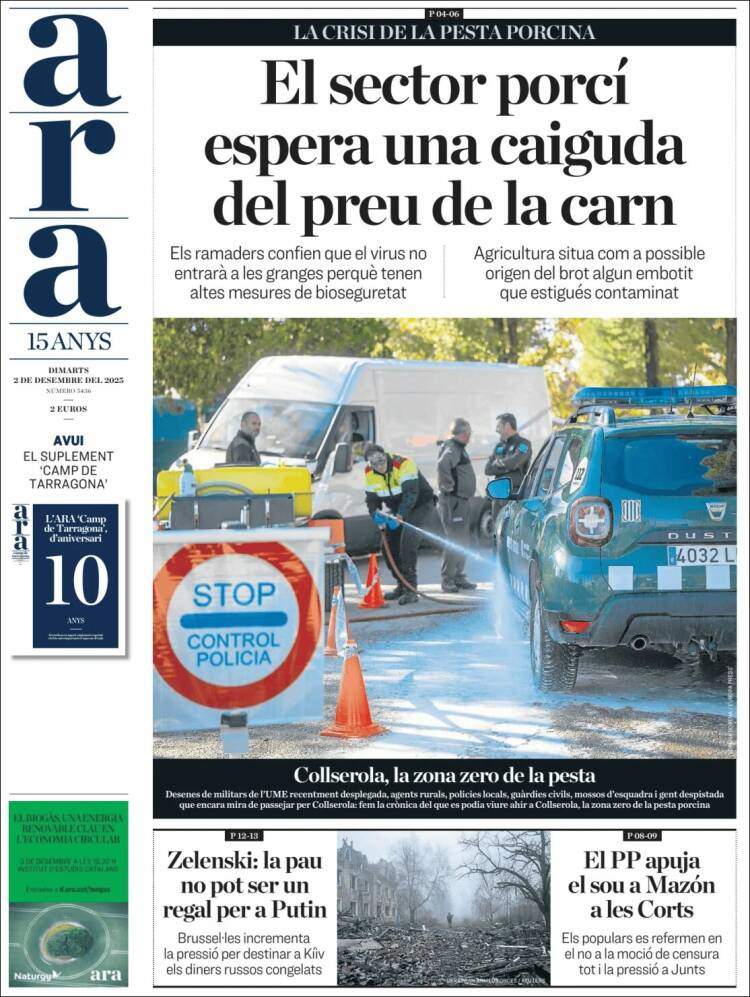 Ara, 2 desembre 2025 Ara, 2 desembre 2025