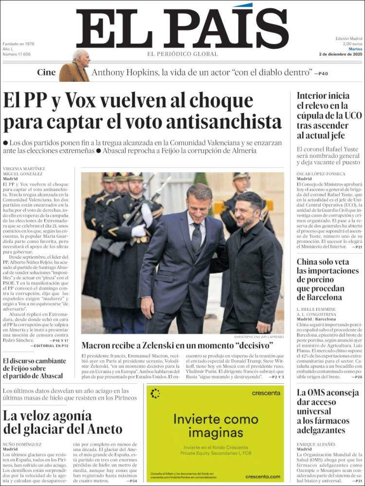 El Pais, 2 desembre 2025 El Pais, 2 desembre 2025