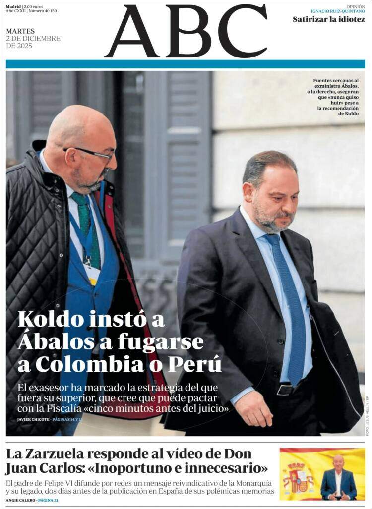 ABC, 2 desembre 2025 ABC, 2 desembre 2025