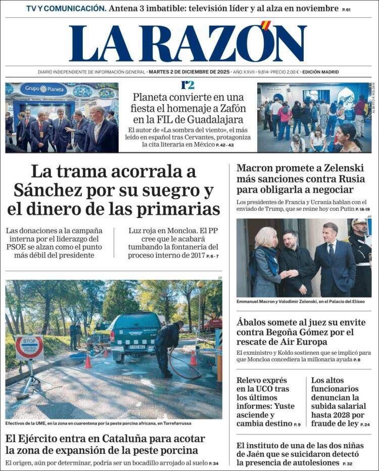 La Razon, 2 desembre 2025 La Razon, 2 desembre 2025