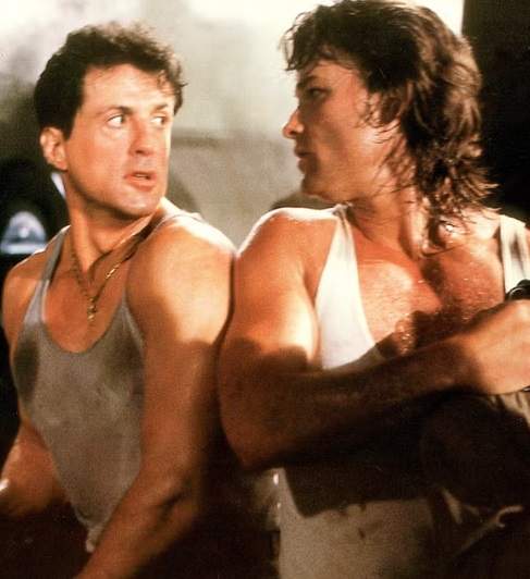 Sylvester Stallone y Kurt Russell en 'Tango & Cash'