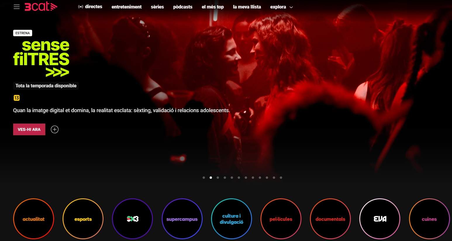 La plataforma 3Cat consolida el cambio generacional con un 43% de usuarios menores de 45 años