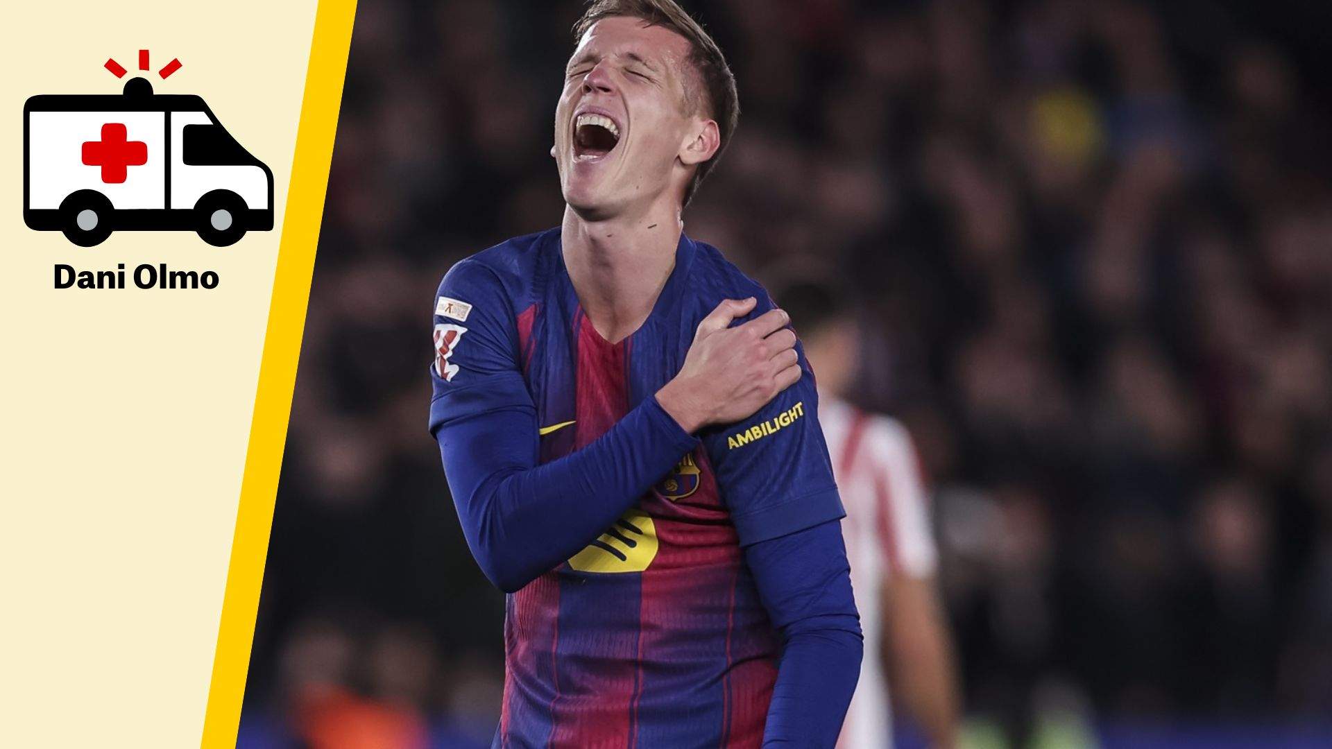 Lesión de Dani Olmo: qué le pasa, qué lesión tiene y cuánto tiempo estará de baja con el Barça