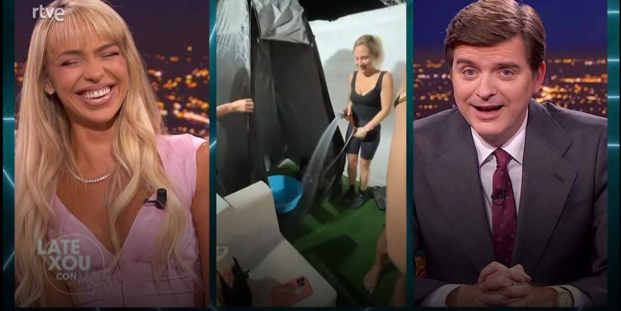 La ducha de Bad Gyal en un festival   RTVE