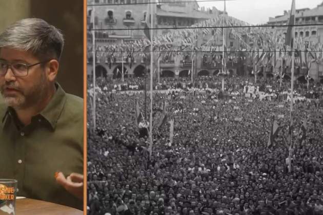 Xavi Bundó, comentando la visita de Franco a Vic en 'L'any que vas néixer'2