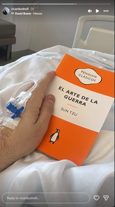 Ricard Ustrell operat d'una hernia discal Instagram Ricard Ustrell operat d'una hernia discal Instagram
