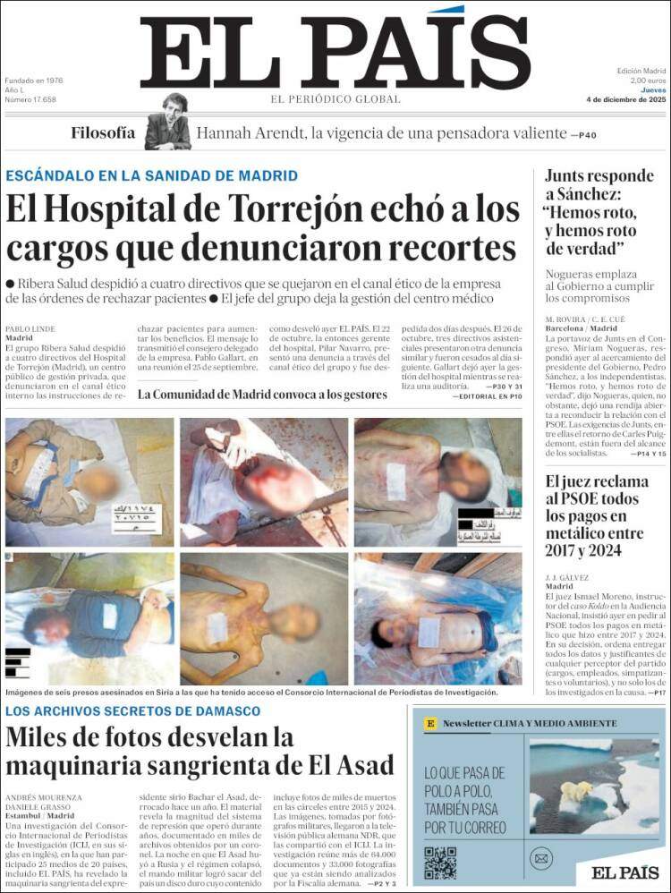 El Pais, 4 desembre 2025 El Pais, 4 desembre 2025