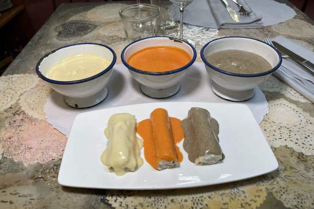 Tres salses a partir d'una beixamel. / Foto: Raquel Sánchez