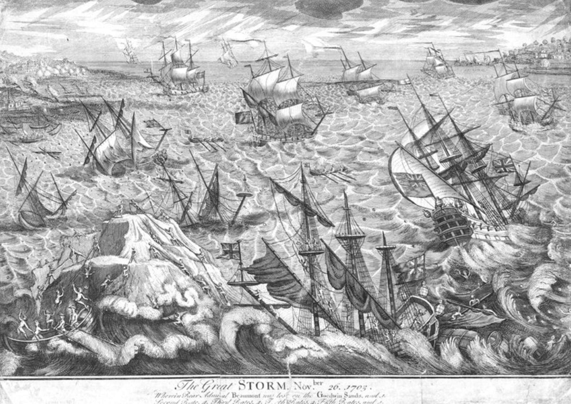 Empieza la Gran Tormenta de 1703, la más violenta de la historia de Europa