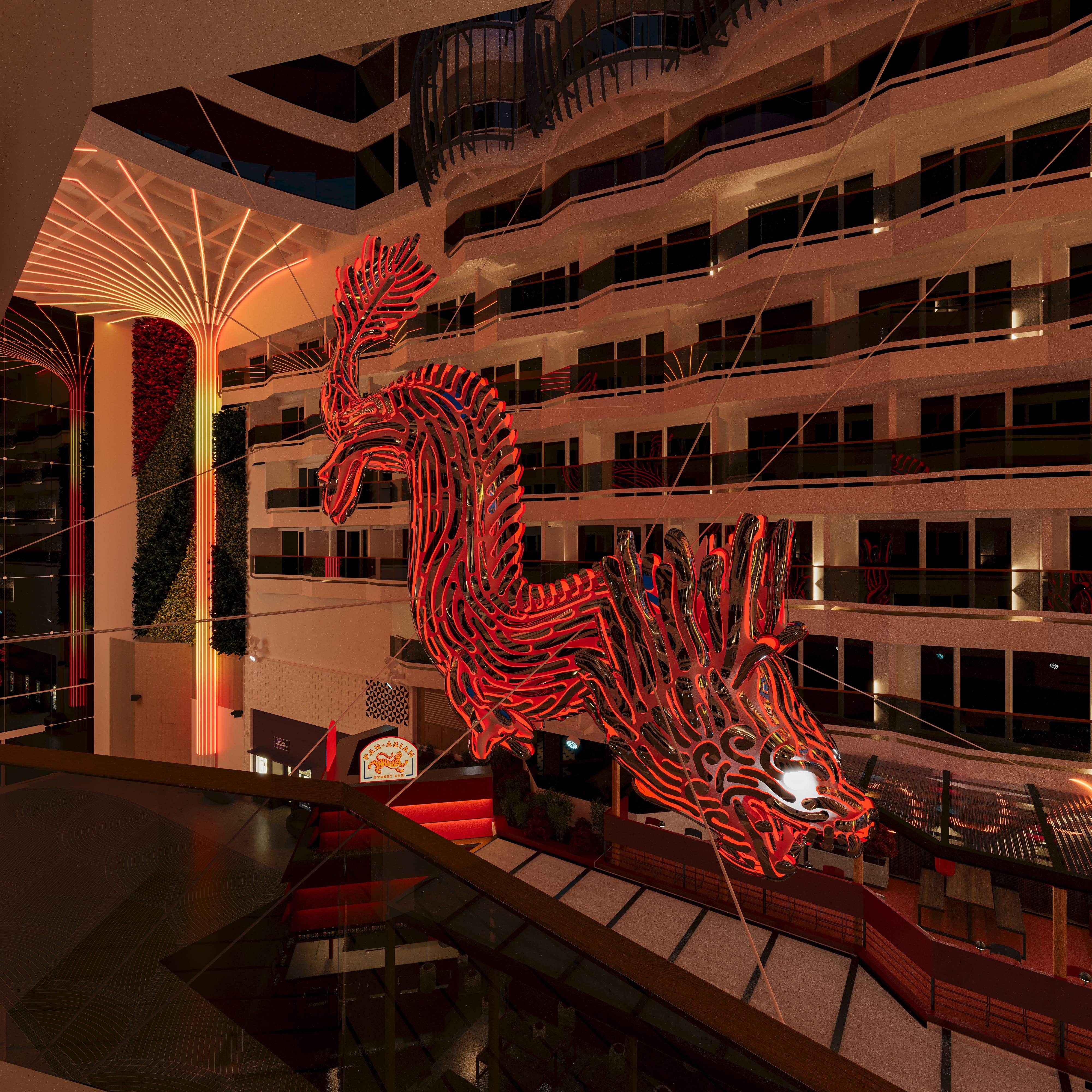 3. MSC World Asia Dragon Sculpture 3. MSC World Asia Dragon Sculpture