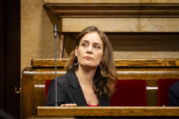 Ple Parlament peste porcina, sessió control albiach comuns / Foto: Carlos Baglietto