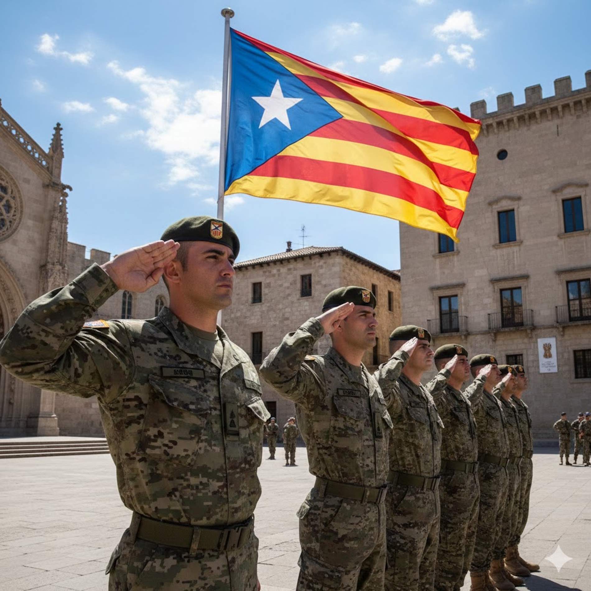 El apoyo a un ejército catalán vuelve a subir y se sitúa en un 52,8%: mujeres y jóvenes, los más partidarios