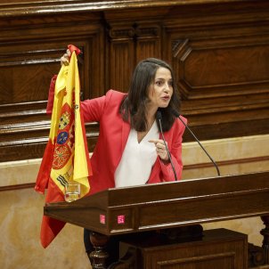 Ines Arrimadas CIutadans Bandera espanyola Sergi Alcazar48 Ines Arrimadas CIutadans Bandera espanyola Sergi Alcazar48