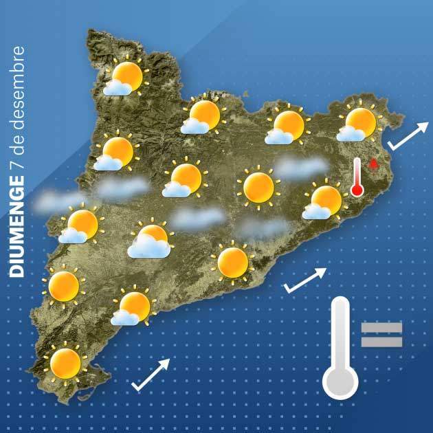 Mapa Catalunya diumenge 6-12