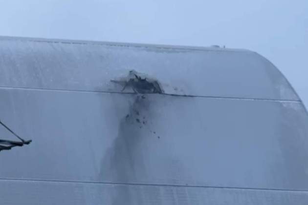L'impacte explosiu d'un dron a la cúpula protectora de la central de Txernòbil | Europa Press L'impacte explosiu d'un dron a la cúpula protectora de la central de Txernòbil | Europa Press