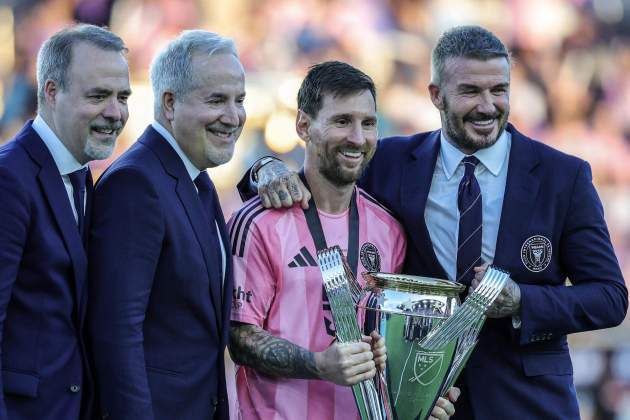 Leo Messi David Beckham Inter Miami / Foto: EFE