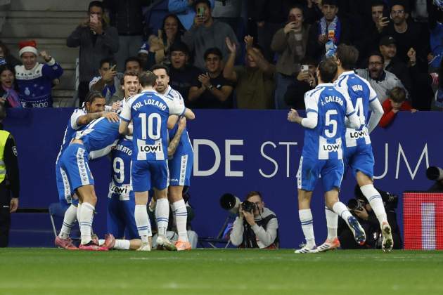Espanyol vs Rayo celebracio gol / Foto: EFE