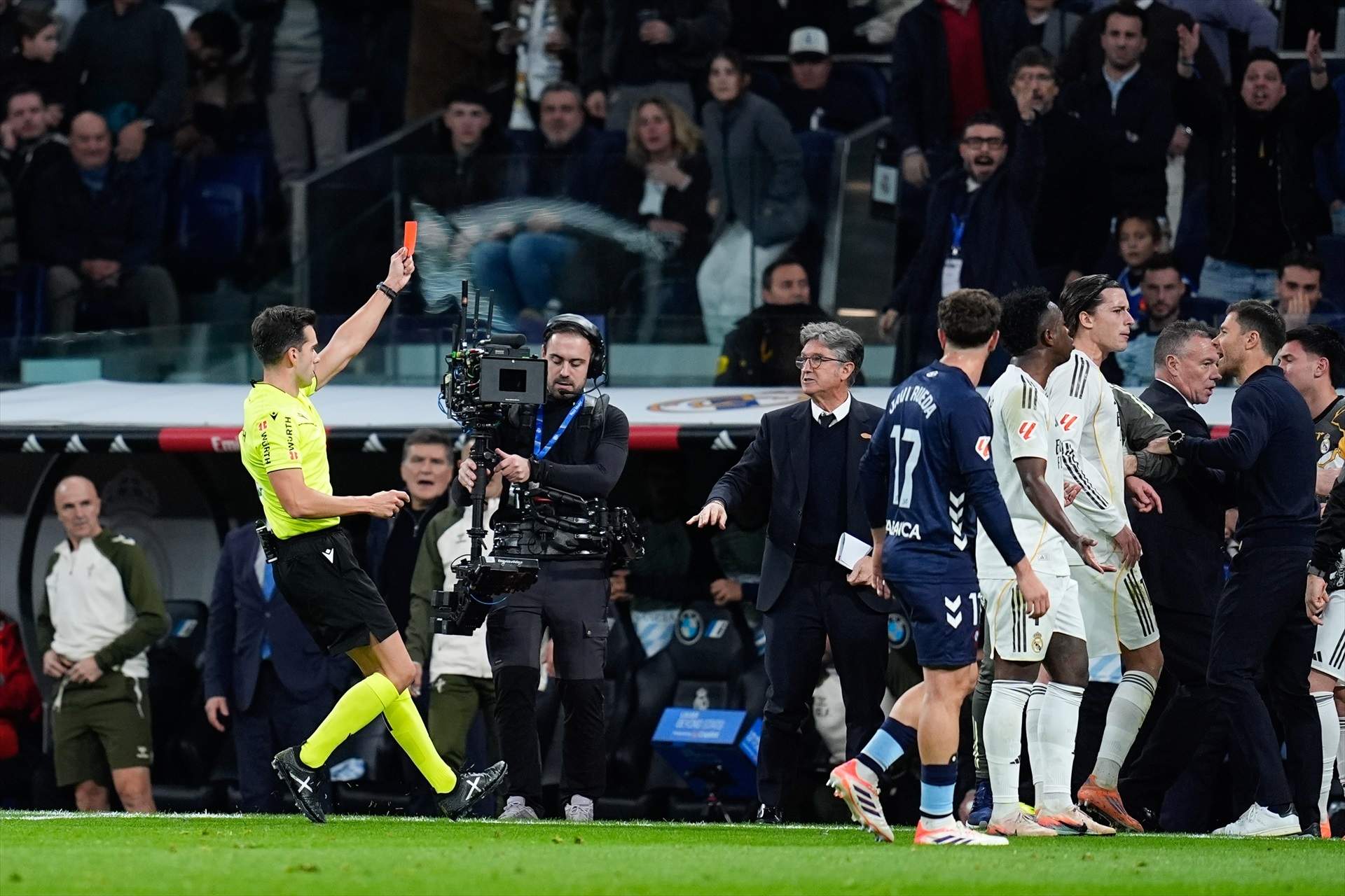 La contundent acta arbitral del Reial Madrid - Celta: expulsions i incidències dels jugadors blancs