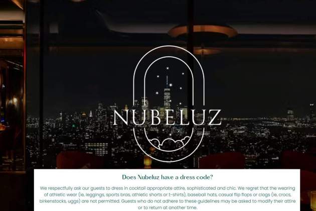 Dress code del 'Nubeluz'