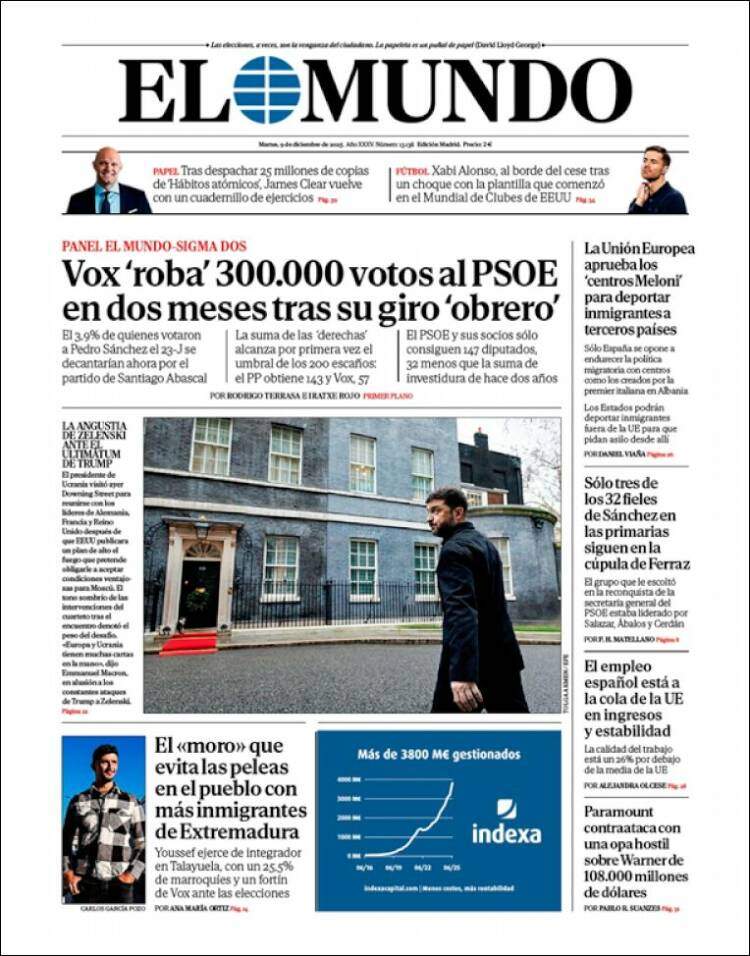 El Mundo, 9 desembre 20225