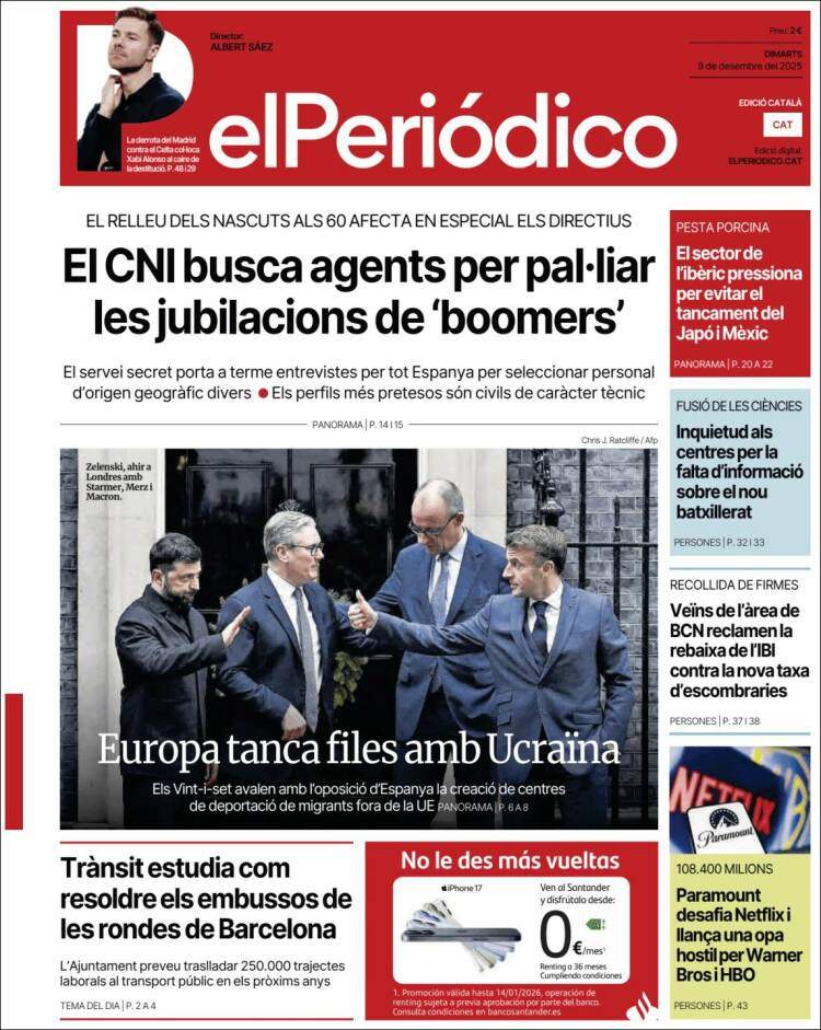 El Periodico, 9 desembre 2025