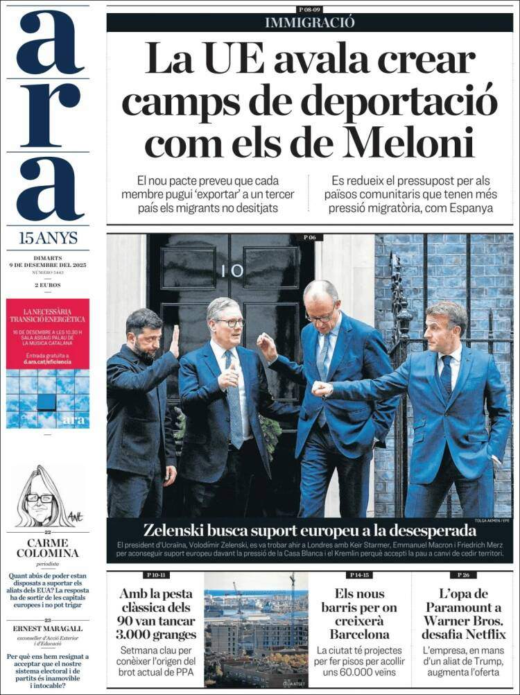 Ara, 9 desembre 2025