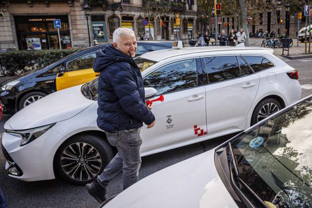 Protesta taxistes Barcelona Catalunya Elite Taxi Montse Giralt