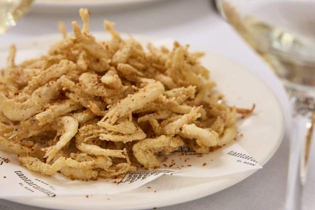 Gambes de vidre del restaurant Casa Telmo. / Foto: Cedida