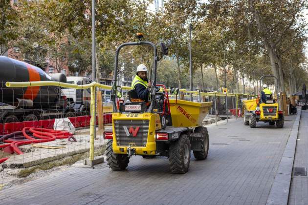 Obras meridiana desde Fabra i Puig hasta Felip II / Foto: Carlos Baglietto