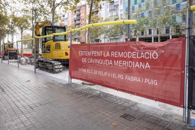 Obres meridiana des de Fabra i Puig fins a Felip II / Foto: Carlos Baglietto Obres meridiana des de Fabra i Puig fins a Felip II / Foto: Carlos Baglietto