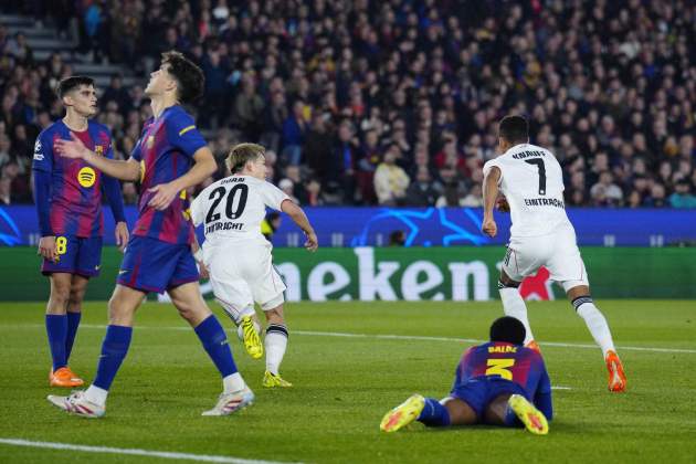 Barça Eintracht de Frankfurt gol / Foto: EFE Barça Eintracht de Frankfurt gol / Foto: EFE