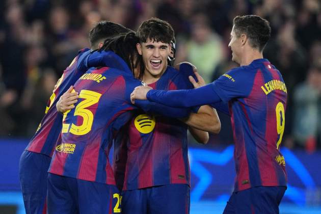 Barça Eintrach selebració gol Barça / Foto: EFE Barça Eintrach selebració gol Barça / Foto: EFE