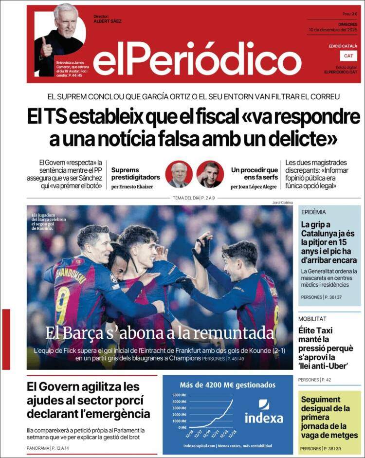 El Periodico, 10 desembre 2025