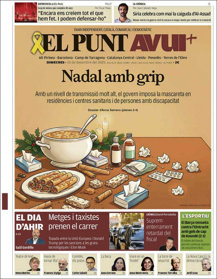 El Punt Avui, 10 desembre 2025