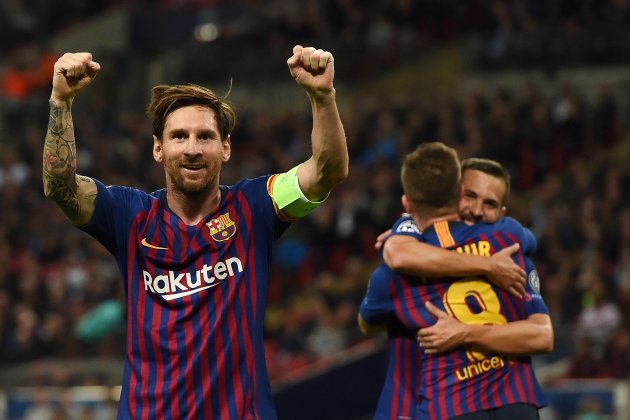 Leo Messi gol Champions Tottenham Barça   EFE