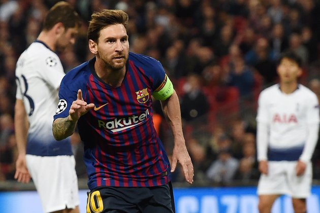 Leo Messi Tottenham Barça Champions EFE