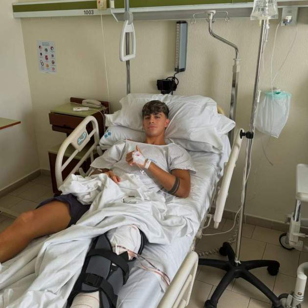 Marc Bernal después de la operación / Instagram Marc Bernal después de la operación / Instagram