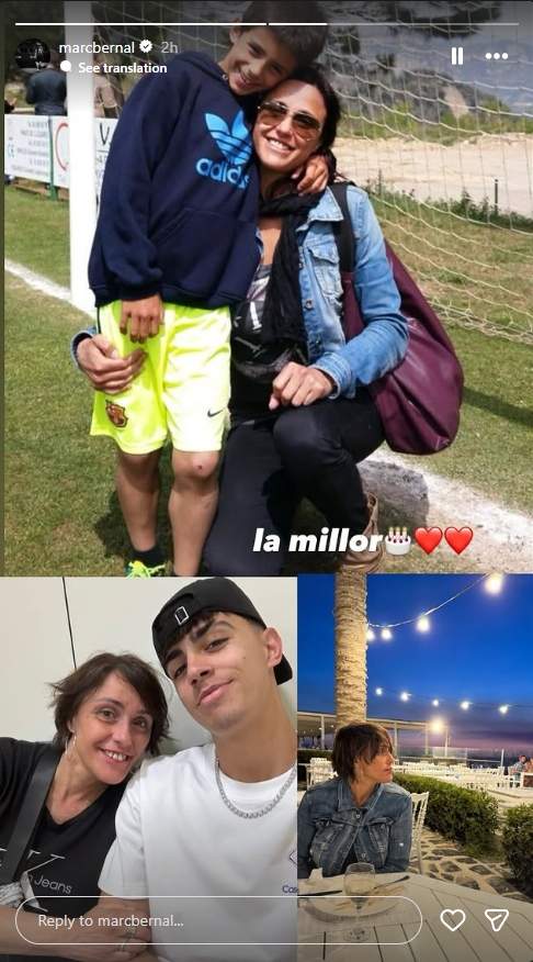 Felicitación de Marc Bernal a su madre / Instagram Felicitación de Marc Bernal a su madre / Instagram