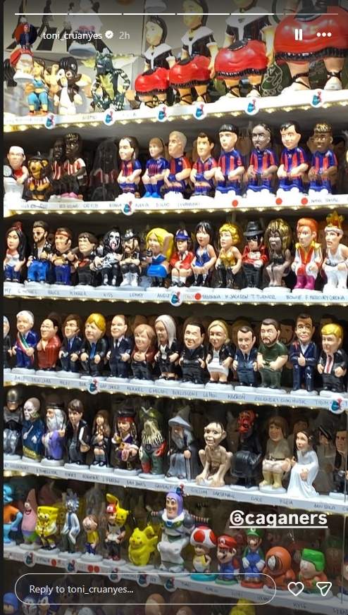 Toni Cruanyes en la tienda de los caganers Instagram (1) Toni Cruanyes en la tienda de los caganers Instagram (1)