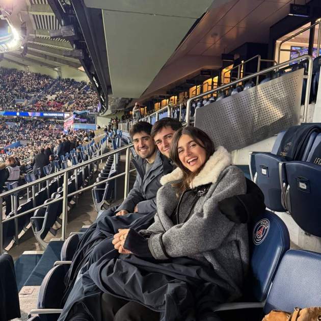 Los familiares de Luis Enrique desde la grada del Parque de los Príncipes / Instagram Los familiares de Luis Enrique desde la grada del Parque de los Príncipes / Instagram