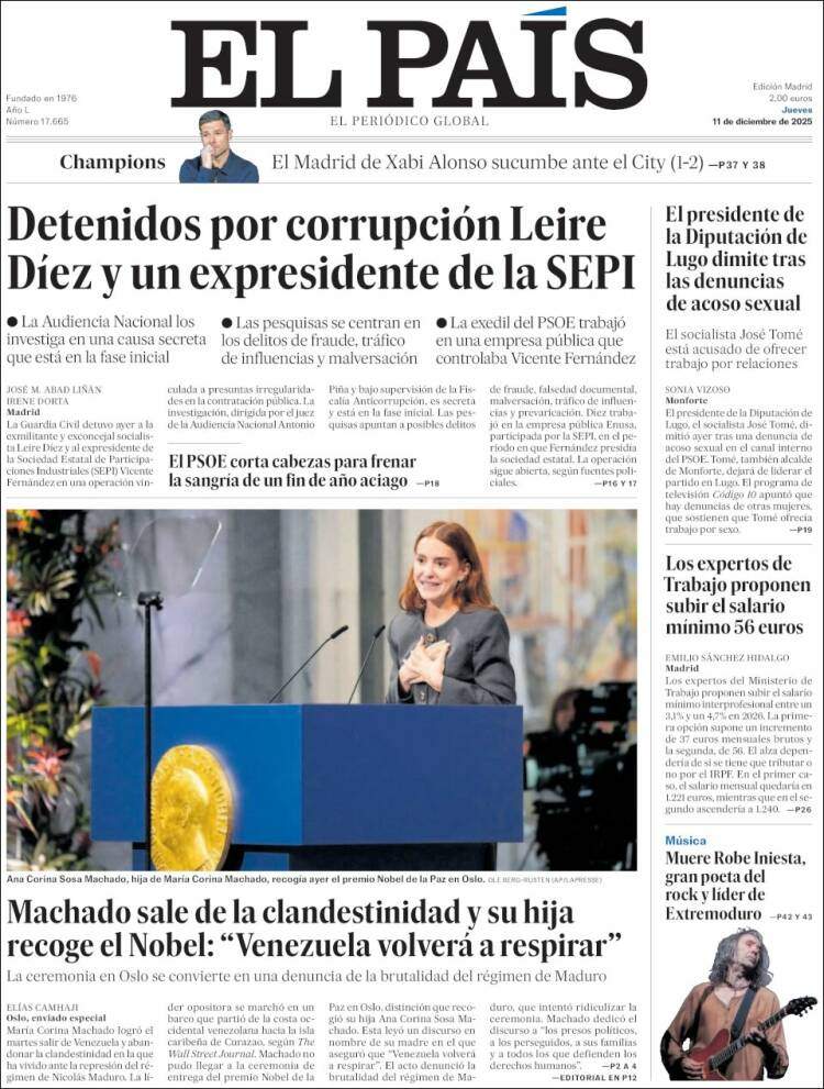El Pais, 11 desembre 2025