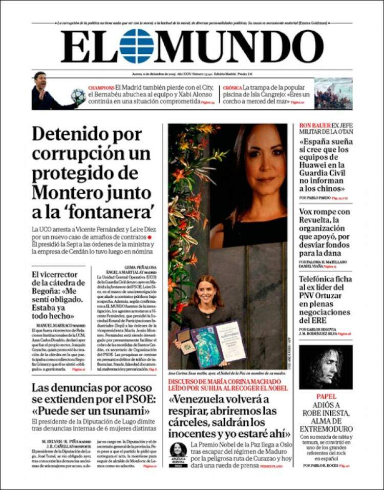 El Mundo, 11 desembre 2025