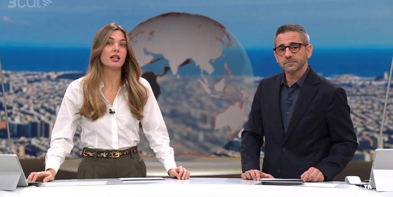 Júlia López y Joan Raventós, presentadores del TN Cap de setmana / 3Cat Júlia López y Joan Raventós, presentadores del TN Cap de setmana / 3Cat