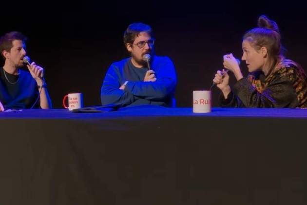 Carla Simón, con Ignasi Taltavull y Tomàs Fuentes en 'La Ruina' Carla Simón, con Ignasi Taltavull y Tomàs Fuentes en 'La Ruina'