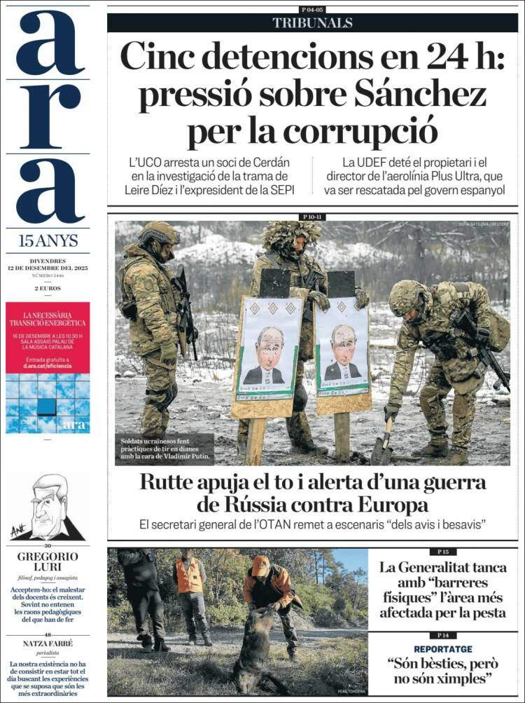 Ara, 12 desembre 2025 Ara, 12 desembre 2025