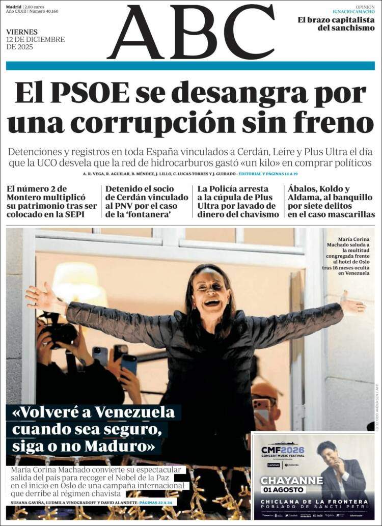 ABC, 12 desembre 2025 ABC, 12 desembre 2025