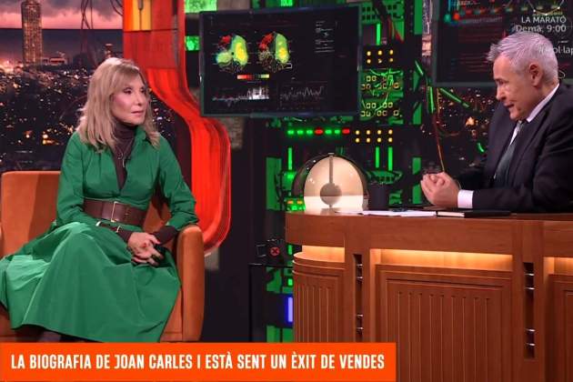 Pilar Eyre, amb Jordi González al 'Col·lapse' de TV3 Pilar Eyre, amb Jordi González al 'Col·lapse' de TV3