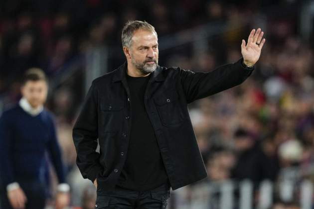 Hansi Flick saluda Barça Hansi Flick saluda Barça